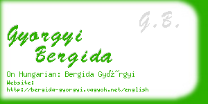 gyorgyi bergida business card